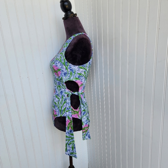 Liberty & Justice Women's One Shoulder High Leg Cheeky Cut Out One-Piece Sz L - Picture 4 of 16